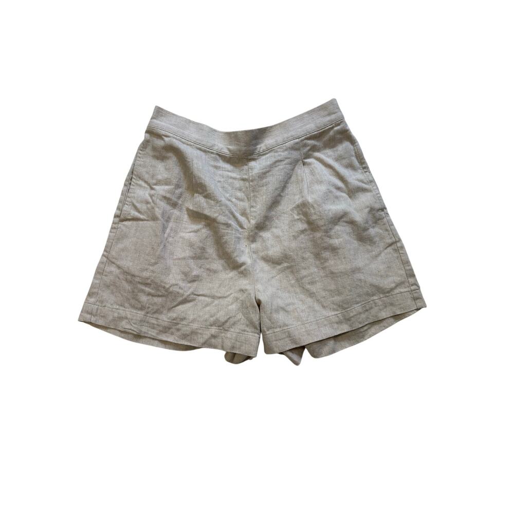 New Madewell Clean Pullon Shorts in Linen Cotton Women's Small